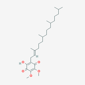 molecular formula C28H46O5 B091615 2-hydroxy-5,6-dimethoxy-3-[(E)-3,7,11,15-tetramethylhexadec-2-enyl]cyclohexa-2,5-diene-1,4-dione CAS No. 17976-83-9