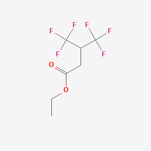 molecular formula C7H8F6O2 B091624 Ethyl 4,4,4-trifluoro-3-(trifluoromethyl)butanoate CAS No. 17327-34-3
