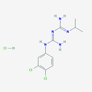 molecular formula C11H16Cl3N5 B091627 Chlorproguanil hydrochloride CAS No. 15537-76-5