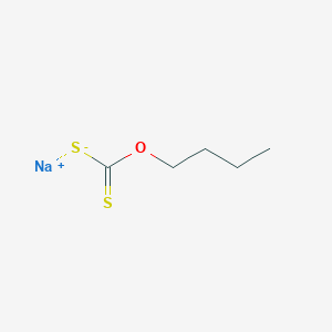 molecular formula C5H9NaOS2 B091630 Carbonodithioic acid, O-butyl ester, sodium salt (1:1) CAS No. 141-33-3