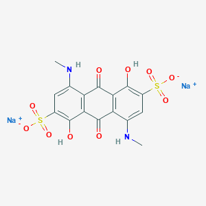 B091634 Disodium 9,10-dihydro-1,5-dihydroxy-4,8-bis(methylamino)-9,10-dioxoanthracene-2,6-disulphonate CAS No. 16673-13-5