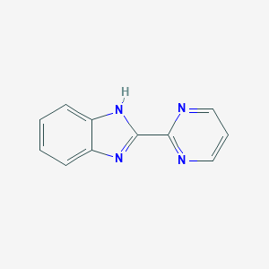 molecular formula C11H8N4 B091641 2-(Pyrimidin-2-yl)-1H-benzo[d]imidazole CAS No. 18107-02-3