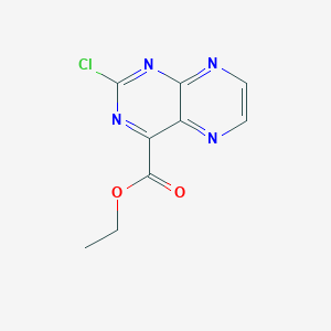 molecular formula C9H7ClN4O2 B091642 Ethyl 2-chloropteridine-4-carboxylate CAS No. 18204-25-6