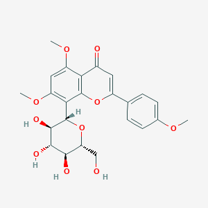 B091670 5,7-dimethoxy-2-(4-methoxyphenyl)-8-[(2S,3R,4R,5S,6R)-3,4,5-trihydroxy-6-(hydroxymethyl)oxan-2-yl]chromen-4-one CAS No. 18469-71-1