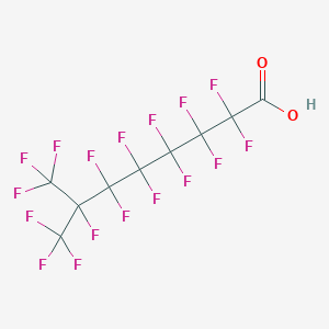 molecular formula C9HF17O2 B091674 Tetradecafluoro-7-(trifluoromethyl)octanoic acid CAS No. 15899-31-7