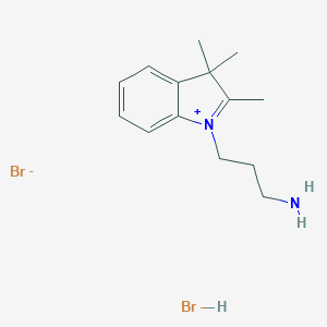 B009168 3-(2,3,3-Trimethylindol-1-ium-1-yl)propan-1-amine;bromide;hydrobromide CAS No. 111040-90-5