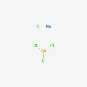 molecular formula AuCl4Na B091692 Sodium;gold(3+);tetrachloride CAS No. 15189-51-2