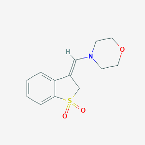 B091736 (3Z)-3-(morpholin-4-ylmethylidene)-1-benzothiophene 1,1-dioxide CAS No. 16958-11-5