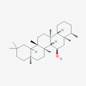 molecular formula C30H52O B091755 (4S,4aR,6R,6aS,6aS,6bR,8aR,12aR,14aS,14bR)-4,4a,6a,6b,8a,11,11,14a-octamethyl-1,2,3,4,5,6,6a,7,8,9,10,12,12a,13,14,14b-hexadecahydropicen-6-ol CAS No. 18671-57-3