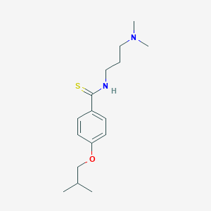 B091777 Benzamide, N-(3-dimethylaminopropyl)-p-isobutoxythio- CAS No. 16575-30-7