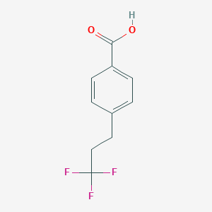 molecular formula C10H9F3O2 B009179 4-(3,3,3-三氟丙基)苯甲酸 CAS No. 104958-55-6