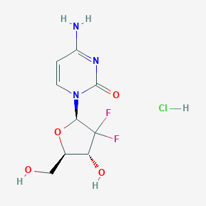 molecular formula C9H11F2N3O4.HCI B000918 Gemcitabine hydrochloride CAS No. 122111-03-9