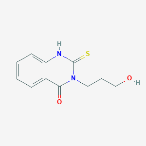 molecular formula C11H12N2O2S B091869 3-(3-羟丙基)-2-硫代-2,3-二氢喹唑啉-4(1H)-酮 CAS No. 16024-87-6
