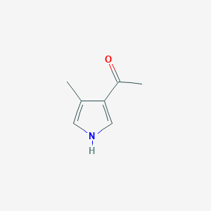 molecular formula C7H9NO B091911 1-(4-甲基-1H-吡咯-3-基)乙酮 CAS No. 18818-30-9