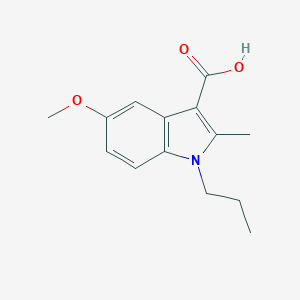 molecular formula C14H17NO3 B091913 5-methoxy-2-methyl-1-propyl-1H-indole-3-carboxylic acid CAS No. 17826-24-3