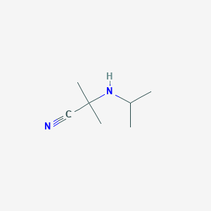 molecular formula C7H14N2 B091930 2-(Isopropylamino)-2-methylpropanenitrile CAS No. 16256-47-6