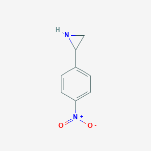 molecular formula C8H8N2O2 B009194 2-(4-Nitrophenyl)aziridine CAS No. 105799-01-7