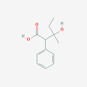molecular formula C12H16O3 B091965 3-Hydroxy-3-methyl-2-phenylpentanoic acid CAS No. 148-19-6