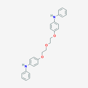 molecular formula C28H28N2O3 B091973 4-[2-[2-(4-anilinophenoxy)ethoxy]ethoxy]-N-phenylaniline CAS No. 17427-69-9