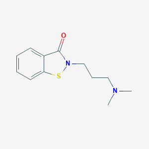 molecular formula C12H16N2OS B091993 2-[3-(Dimethylamino)propyl]-1,2-benzisothiazol-3(2H)-one CAS No. 18339-14-5