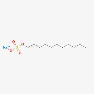 molecular formula C11H23NaO4S B092012 十一烷基硫酸钠 CAS No. 1072-24-8