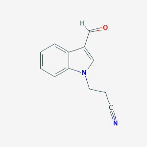 molecular formula C12H10N2O B092014 3-(3-甲酰基-1H-吲哚-1-基)丙腈 CAS No. 18109-11-0
