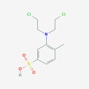 3-Bis(2-chloroethyl)amino-p-toluenesulfonic acid