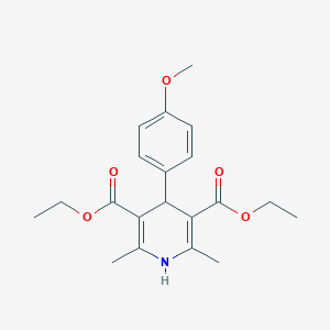 molecular formula C20H25NO5 B092048 4-(4-metoxifenil)-2,6-dimetil-1,4-dihidropiridina-3,5-dicarboxilato de dietilo CAS No. 34014-60-3