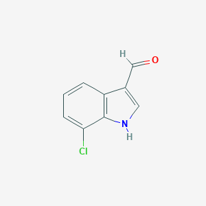 molecular formula C9H6ClNO B092057 7-氯-1H-吲哚-3-甲醛 CAS No. 1008-07-7