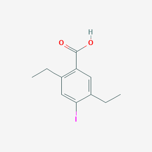 molecular formula C11H13IO2 B009207 2,5-二乙基-4-碘苯甲酸 CAS No. 100127-56-8