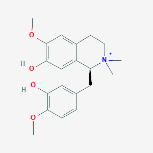 molecular formula C20H26NO4+ B092082 Tembetarine CAS No. 18446-73-6