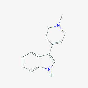 molecular formula C14H16N2 B092100 3-(1-甲基-1,2,3,6-四氢吡啶-4-基)-1H-吲哚 CAS No. 17403-03-1