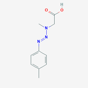 molecular formula C10H13N3O2 B092115 2-[Methyl-[(4-methylphenyl)diazenyl]amino]acetic acid CAS No. 103-21-9