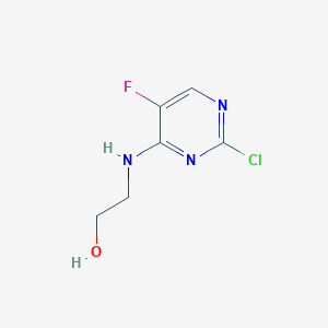 molecular formula C6H7ClFN3O B092120 2-[(2-Chloro-5-fluoropyrimidin-4-yl)amino]ethanol CAS No. 16255-90-6