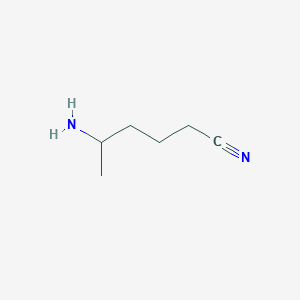 molecular formula C6H12N2 B092180 5-Aminohexanenitrile CAS No. 18300-41-9