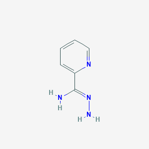 molecular formula C6H8N4 B092192 2-吡啶甲酰亚胺酸，酰肼 CAS No. 1005-02-3