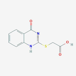molecular formula C10H8N2O3S B092257 (4-Hydroxy-quinazolin-2-ylsulfanyl)-acetic acid CAS No. 16431-29-1