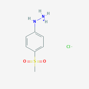 molecular formula C7H11ClN2O2S B092276 (4-(Methylsulfonyl)phenyl)hydrazine hydrochloride CAS No. 17852-67-4