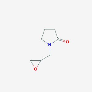 molecular formula C7H11NO2 B092279 1-(环氧-2-基甲基)吡咯烷-2-酮 CAS No. 17201-66-0
