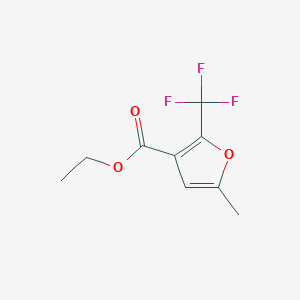molecular formula C9H9F3O3 B092289 5-甲基-2-(三氟甲基)呋喃-3-羧酸乙酯 CAS No. 17515-73-0
