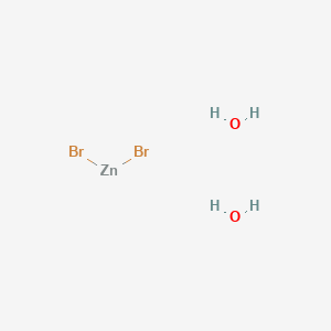 molecular formula Br2H4O2Zn B092294 二溴化锌；二水合物 CAS No. 18921-13-6