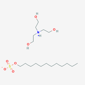 molecular formula C18H41NO7S B092315 月桂醇三乙醇胺硫酸酯 CAS No. 139-96-8