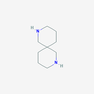 molecular formula C9H18N2 B092350 2,8-二氮杂螺[5.5]十一烷 CAS No. 180-50-7