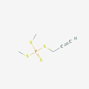 B092376 Phosphorotetrathioic acid, S,S-dimethyl S-(prop-2-ynyl) ester CAS No. 17118-79-5