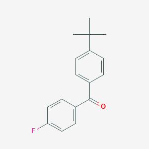 molecular formula C17H17FO B092482 4-叔丁基-4'-氟苯甲酮 CAS No. 16574-58-6