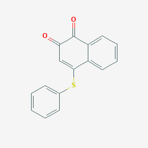 molecular formula C16H10O2S B092484 1,2-Naphthoquinone, 4-(phenylthio)- CAS No. 18916-59-1