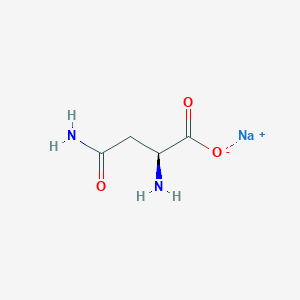 molecular formula C4H7N2NaO3 B092494 Sodium L-asparaginate CAS No. 16079-51-9