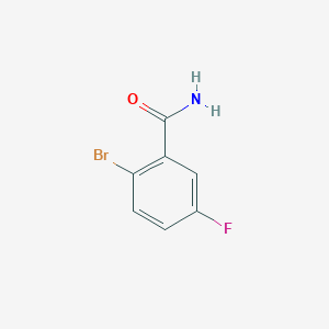 molecular formula C7H5BrFNO B092496 2-Bromo-5-fluorobenzamide CAS No. 1006-34-4