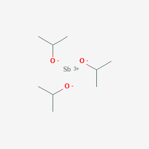 molecular formula C9H21O3Sb B092621 三丙醇-2-醇合锑(3+) CAS No. 18770-47-3