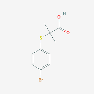 molecular formula C10H11BrO2S B092635 2-(4-Bromophenyl)sulfanyl-2-methylpropanoic acid CAS No. 18527-16-7